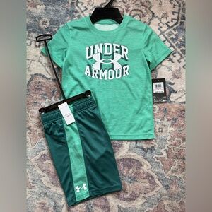 Under Armour boys size 5 matching set new